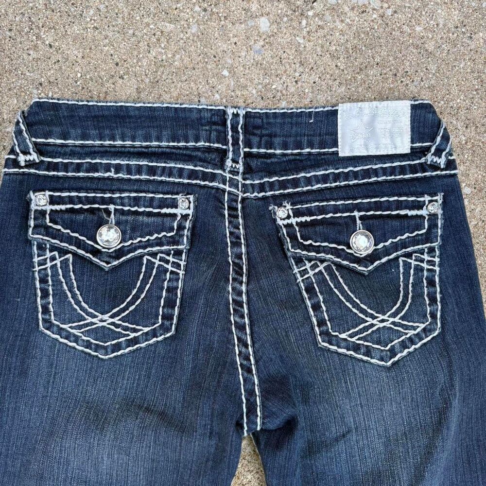 Women's Navy and Blue Jeans - Picture 4 of 8
